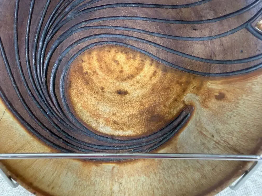 Pixton Studio Ceramic Hand-Carved Wave Design Decorative Bowl